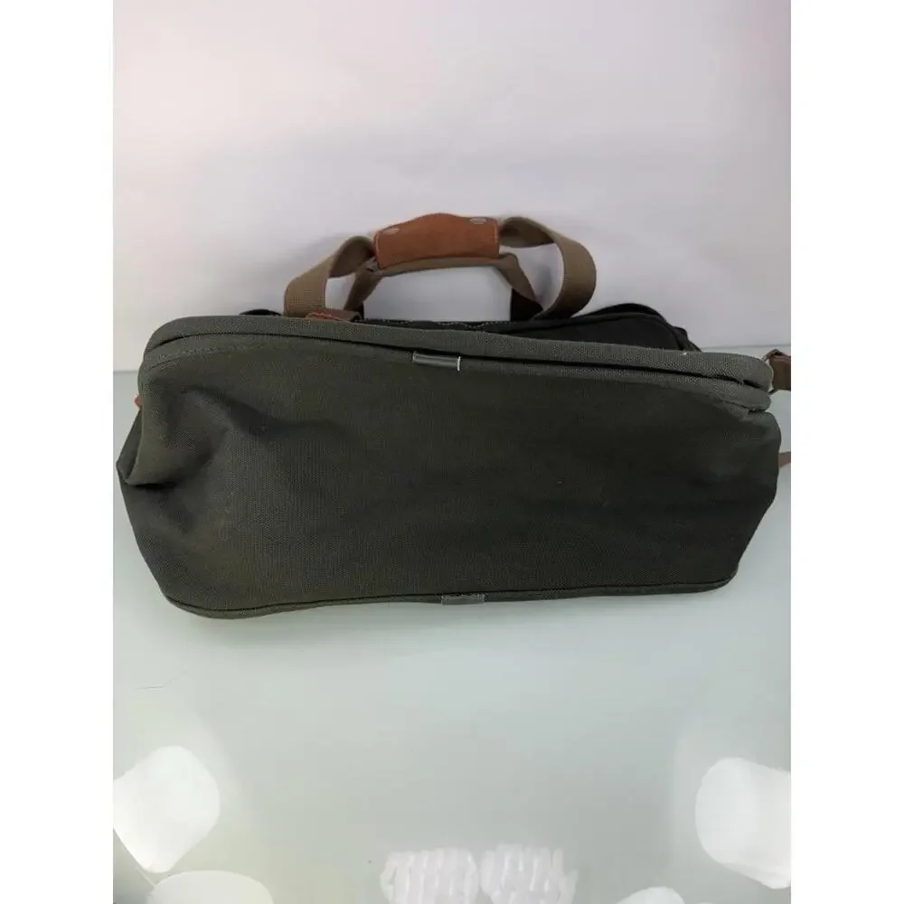 Vintage Dakota By TUMI Messenger Bag 90s Canvas Olive Green Shoulder Strap